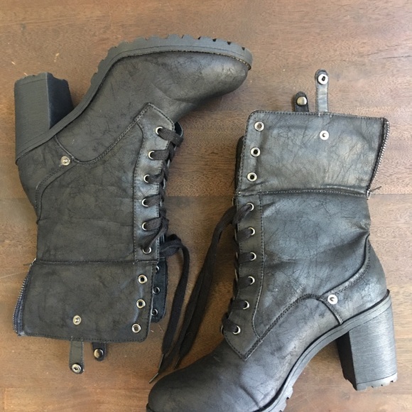 Black Heeled Boots - Picture 10 of 12